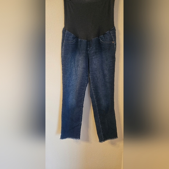 Women's Blue Maternity Jeans - Picture 1 of 3